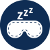 Icono de antifaz para dormir